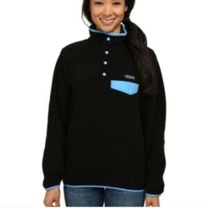 Patagonia Women's Vintage Synchilla Fleece Pullover 1/4 Snap Fleece Jacket Sz S